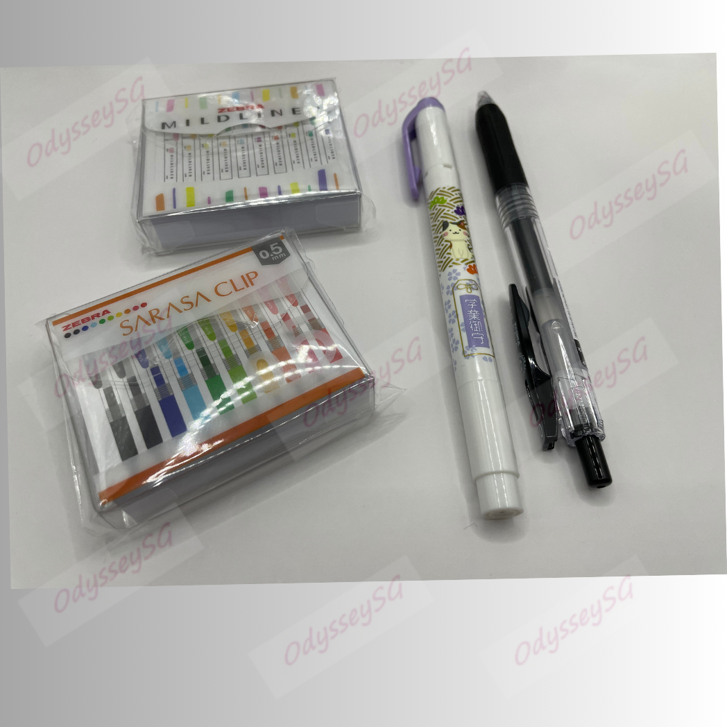 Zebra Limited Edition Gift Pack – Sarasa Clip Pen, Mildliner & Memo Pads