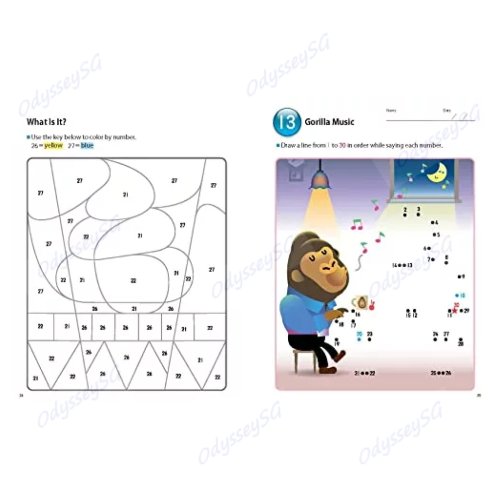 Kumon My Book of Number Games 1-100 - AGE 3-5 - Maths children activity book