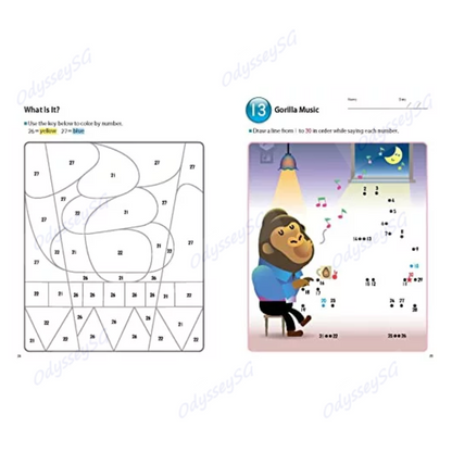 Kumon My Book of Number Games 1-100 - AGE 3-5 - Maths children activity book