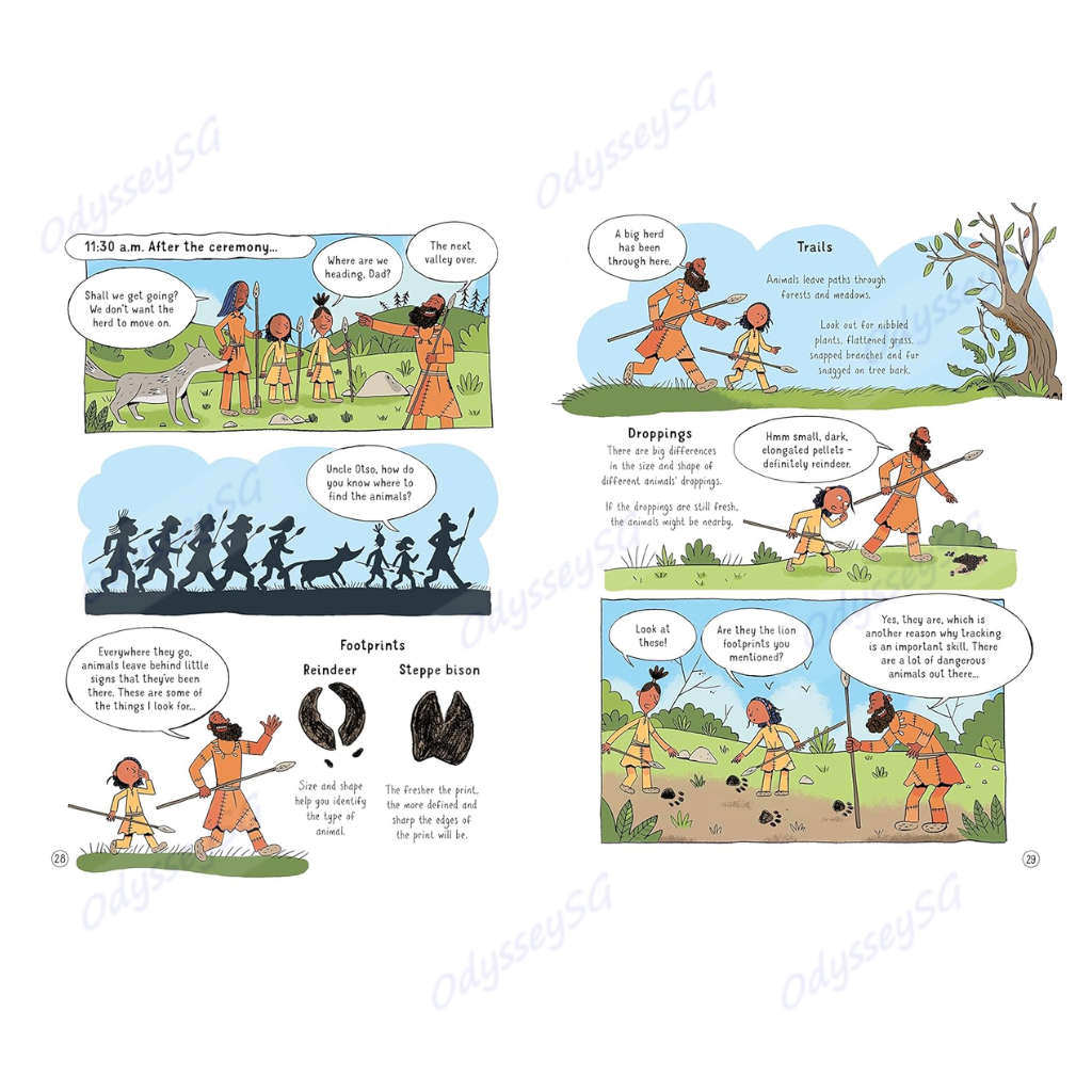 Usborne 24 Hours In the Stone Age - Hardcover