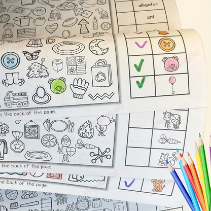 Look and Find Children Activity Book - Search Color - 48 Page | Visual Search Preschool Activity