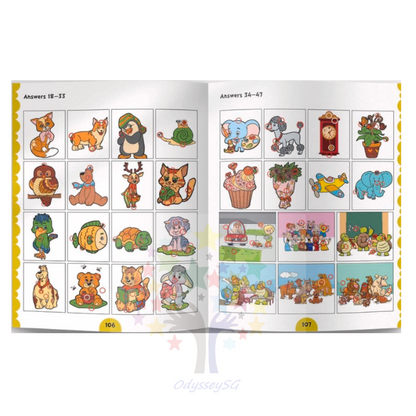 101 Spot the Differences: Children Fun Activity Books - Observation / Focus skills - Age 3 and Above