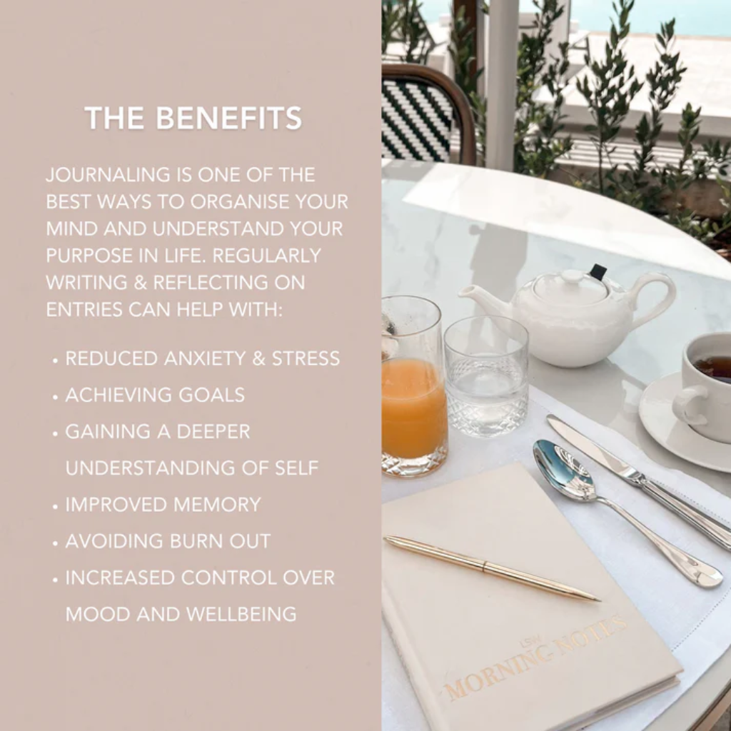 LSW London - Morning Notes - Daily Wellbeing Journal - 3 Month UNDATES - Embrace Positivity