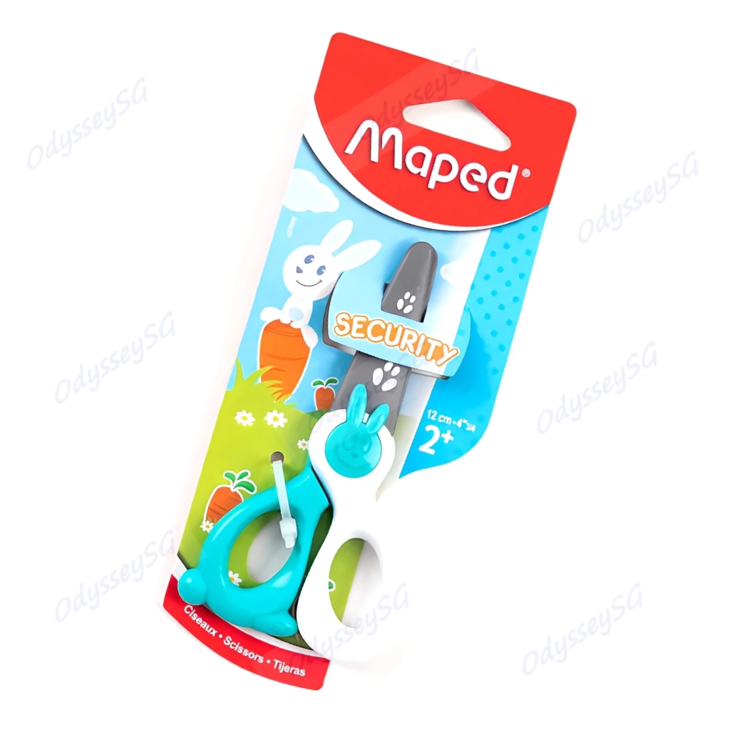 MAPED KIDICUT Toddler children kids Safety scissors - 12cm -Fiber glass blades - Age 2+ and above