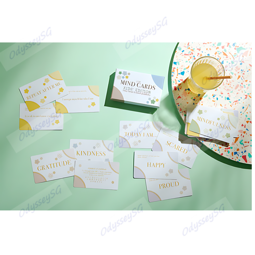 Mind Cards for Kids – Daily Positivity & Mindfulness – 30-Card Set for Emotional Wellbeing