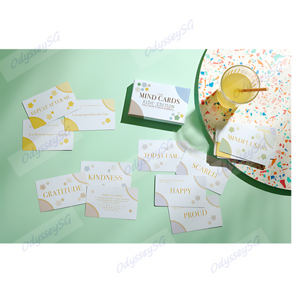 Mind Cards for Kids – Daily Positivity & Mindfulness – 30-Card Set for Emotional Wellbeing