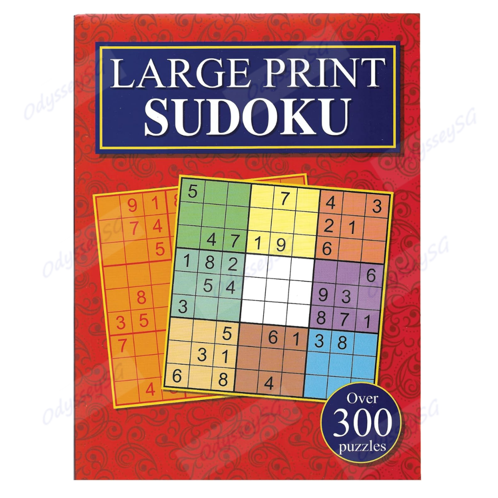 [4 Book set] Large Print Sudoku Puzzle Books for Adults and Teens - Sudoku Activity Book Set