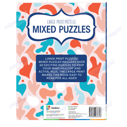 Large Print Puzzles - Mixed Puzzles - Sudoku / Wordsearch / Crossword