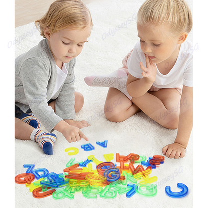 Rainbow Letters  Alphabet Upper & Lower Case Letters set Children Kids Educational Toy Games