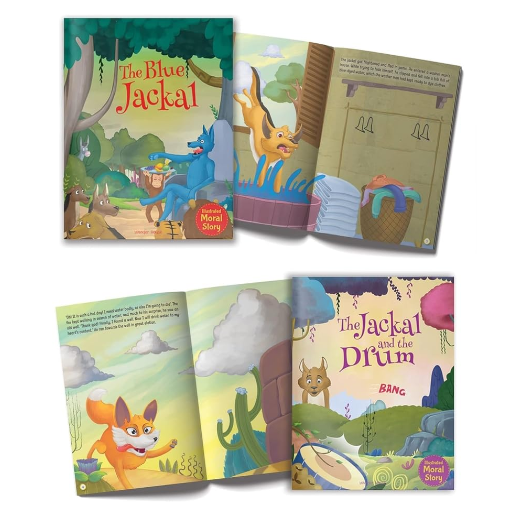 Illustrated Classic Moral Stories Collection (Pack of 10 Books ) | Timeless Treasures Bedtime Story Books for Kids  | llustrated Storybooks for Ages 3–6