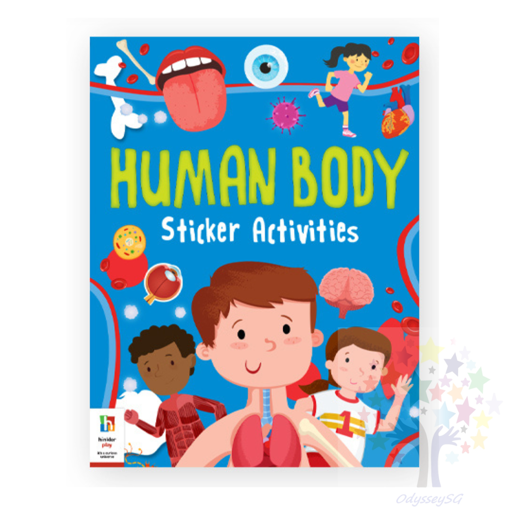 Jigsaw and Book: Human Body - 150 Pcs Shaped Puzzle & 24 Page Sticker Book