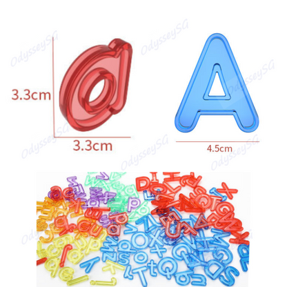 Rainbow Letters  Alphabet Upper & Lower Case Letters set Children Kids Educational Toy Games