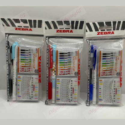 Zebra Limited Edition Gift Pack – Sarasa Clip Pen, Mildliner & Memo Pads