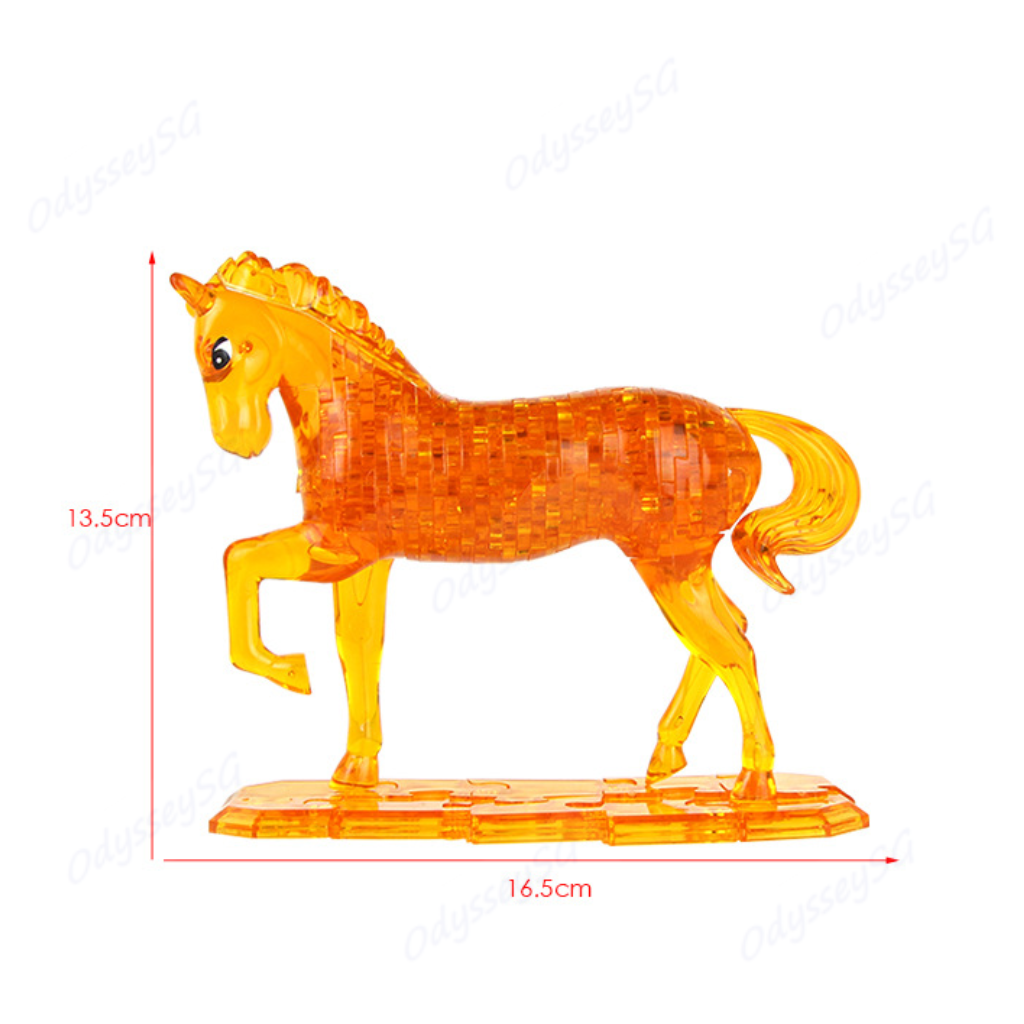 3D Crystal Puzzle - Horse - 100 Pcs Jigsaw Puzzle
