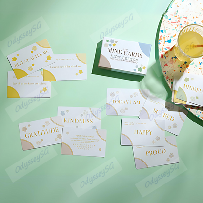 Mind Cards for Kids – Daily Positivity & Mindfulness – 30-Card Set for Emotional Wellbeing