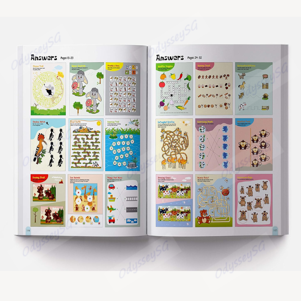 101 Brain Booster children Activity Book - Age 3-6