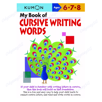 Kumon My Book of Cursive: Writing Words - Age 6 - 8