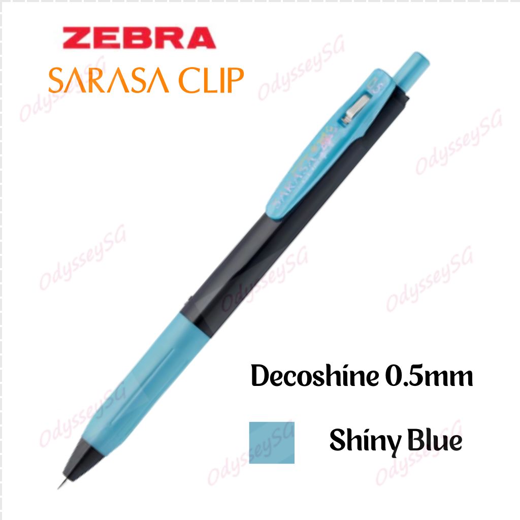 Zebra Sarasa Clip Pen Decoshine 0.5mm - 10 Metallic colors [ 100% Authentic] - Glitter Pens