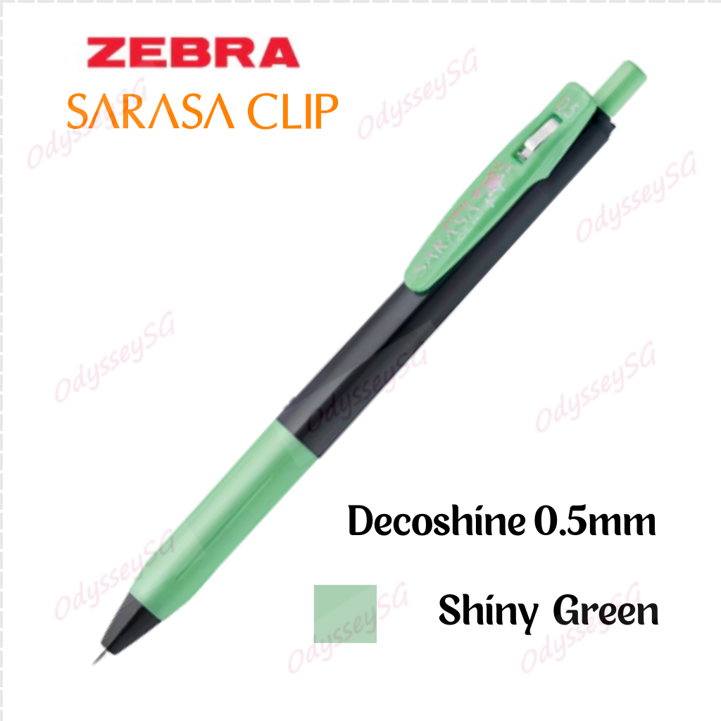 Zebra Sarasa Clip Pen Decoshine 0.5mm - 10 Metallic colors [ 100% Authentic] - Glitter Pens