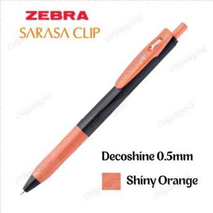 Zebra Sarasa Clip Pen Decoshine 0.5mm - 10 Metallic colors [ 100% Authentic] - Glitter Pens