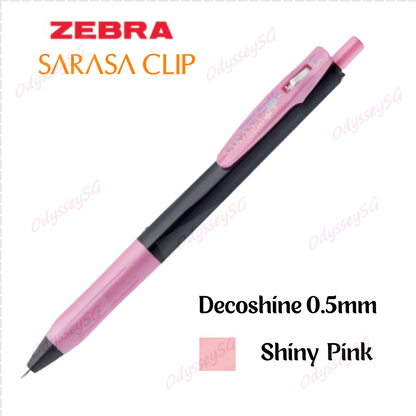Zebra Sarasa Clip Pen Decoshine 0.5mm - 10 Metallic colors [ 100% Authentic] - Glitter Pens