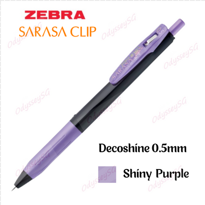 Zebra Sarasa Clip Pen Decoshine 0.5mm - 10 Metallic colors [ 100% Authentic] - Glitter Pens