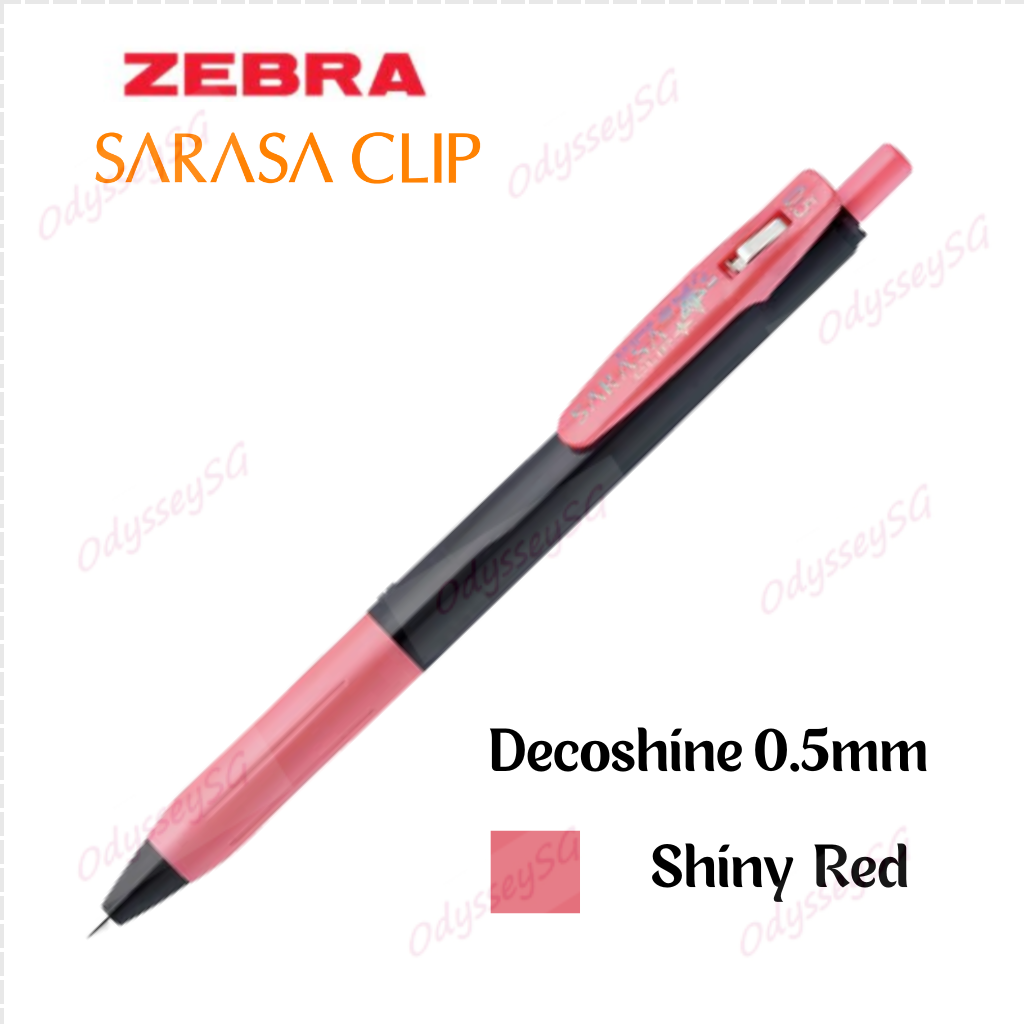 Zebra Sarasa Clip Pen Decoshine 0.5mm - 10 Metallic colors [ 100% Authentic] - Glitter Pens