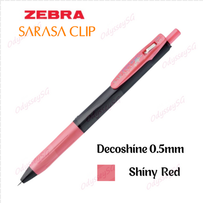Zebra Sarasa Clip Pen Decoshine 0.5mm - 10 Metallic colors [ 100% Authentic] - Glitter Pens