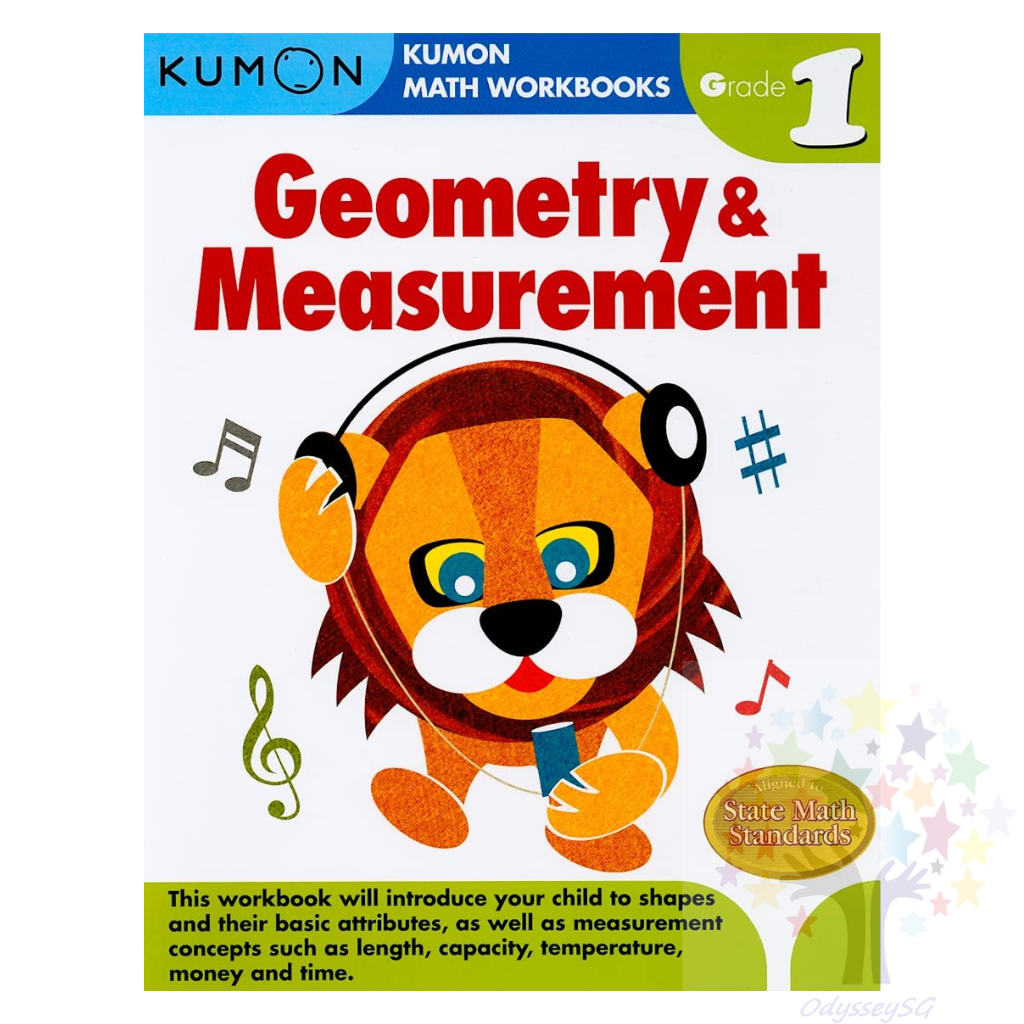 Kumon Geometry & Measurement - Grade 1 - AGE 6-8 - Maths activity workbook