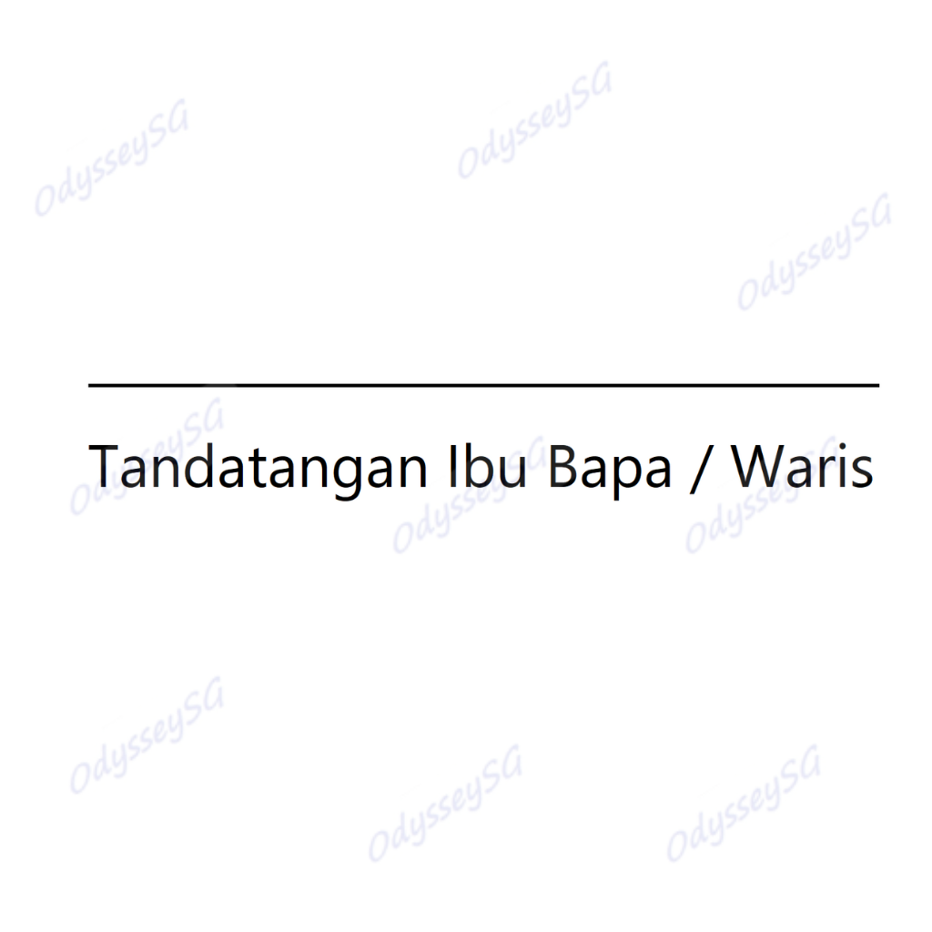 Self Inking Customised Parents signature School Teacher stamp - English, Malay, Chinese, Tamil