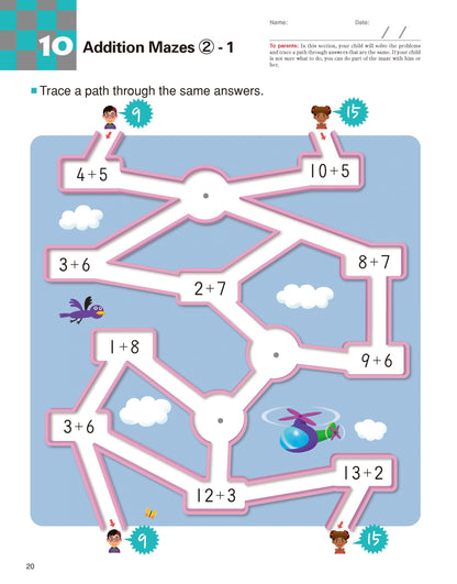 Kumon - Math Games - Practice Addition and Subtraction with Puzzles - Age 5-7