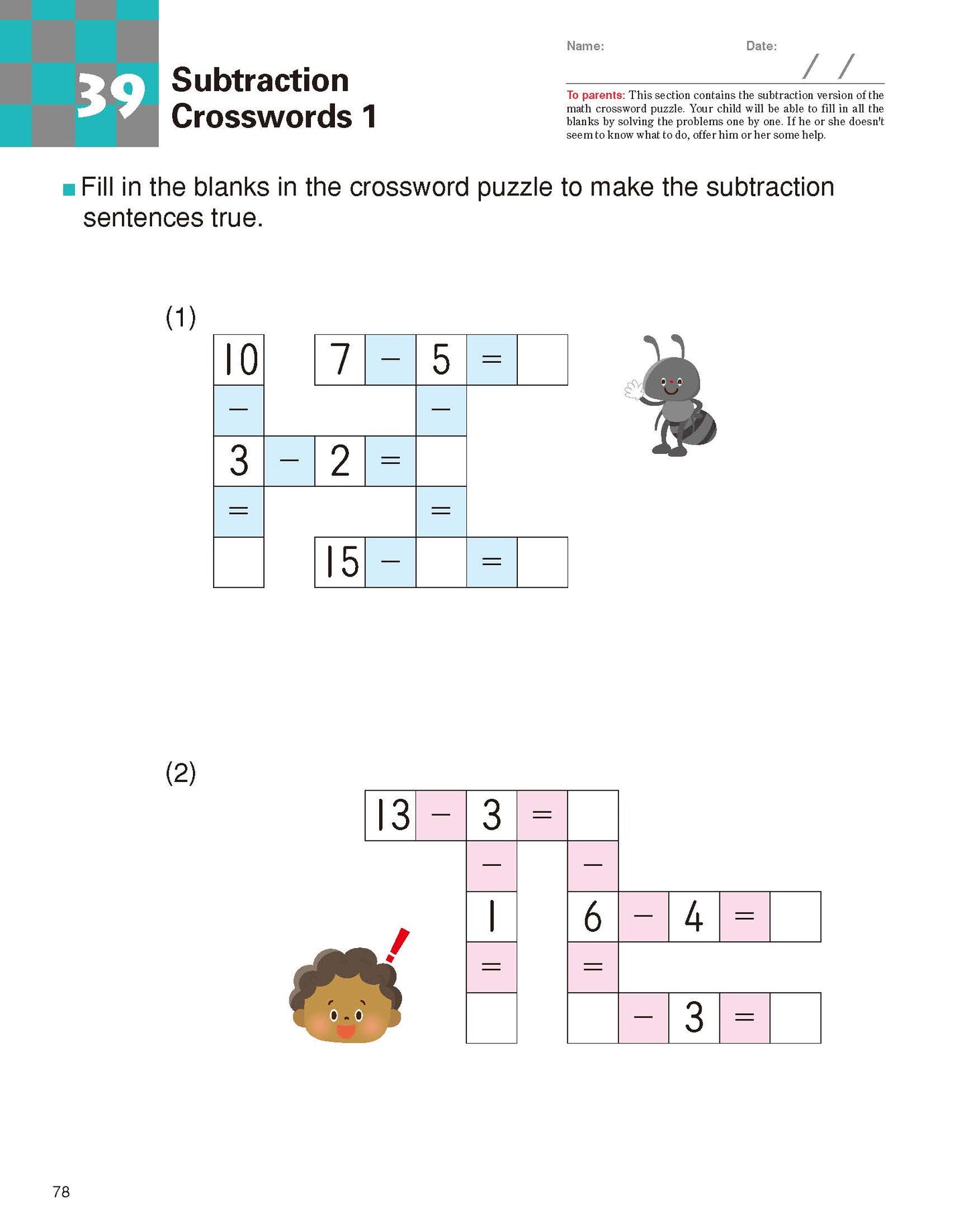Kumon - Math Games - Practice Addition and Subtraction with Puzzles - Age 5-7