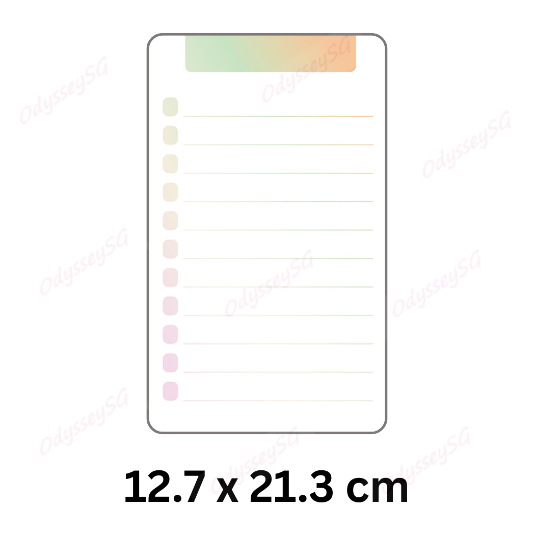 Magnetic Memo Whiteboard 12.7 x 21.3 cm with 3 Dry Erase Markers – Fridge Message Board for Notes, Reminders & To-Do List