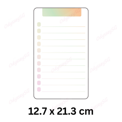 Magnetic Memo Whiteboard 12.7 x 21.3 cm with 3 Dry Erase Markers – Fridge Message Board for Notes, Reminders & To-Do List