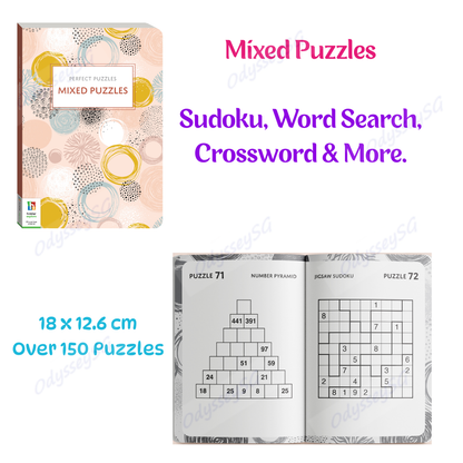 Perfect Puzzles: Mixed Puzzles - Sudoku Word Search Crossword and More