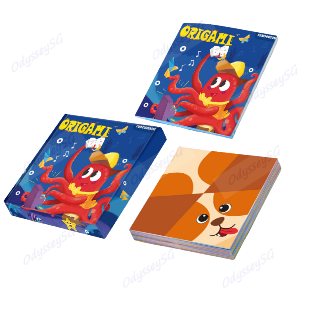 Origami Paper Kit - 54 Designs, 108 Sheets | Folding Paper DIY Craft Origami Activity for kids