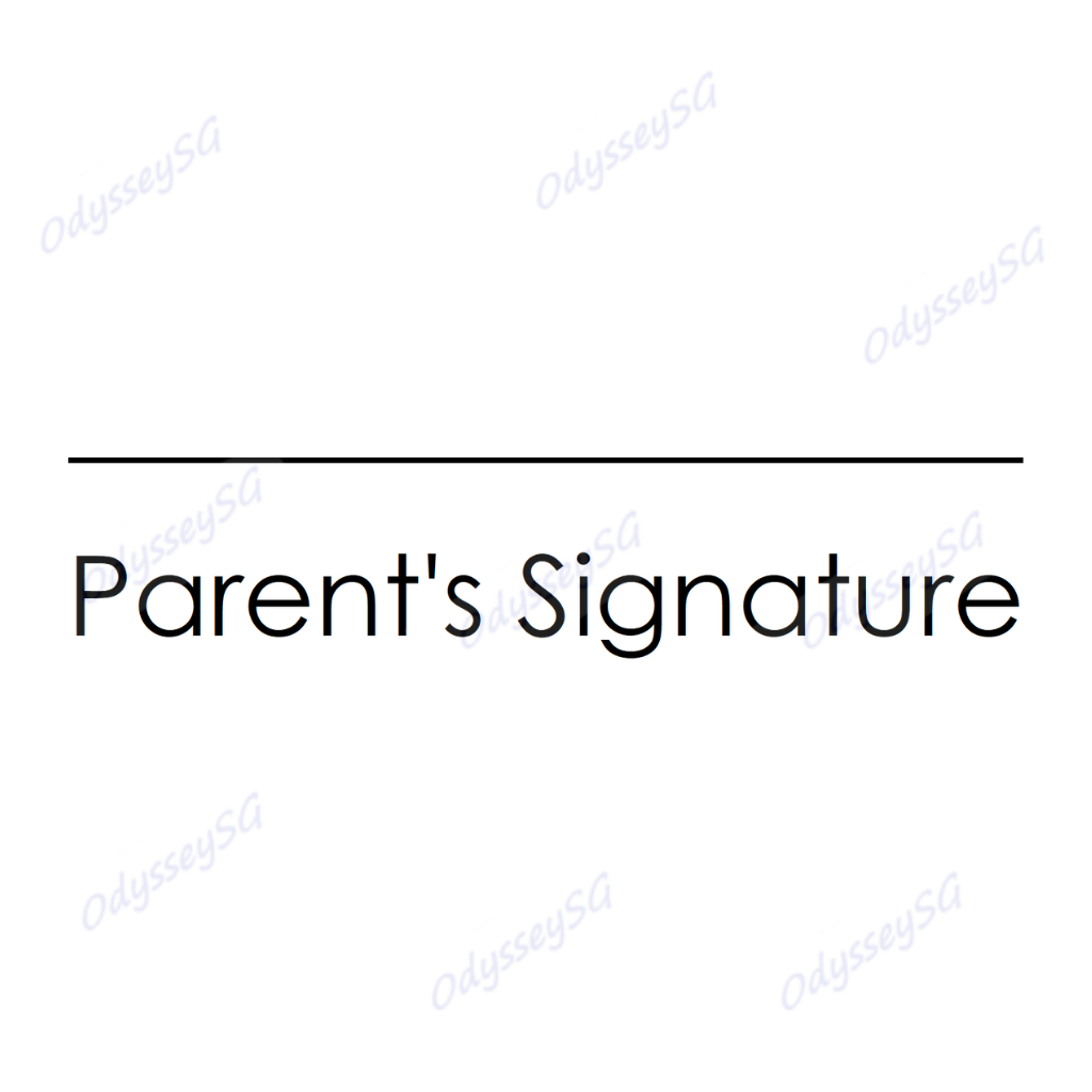 Self Inking Customised Parents signature School Teacher stamp - English, Malay, Chinese, Tamil