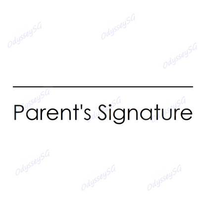 Self Inking Customised Parents signature School Teacher stamp - English, Malay, Chinese, Tamil