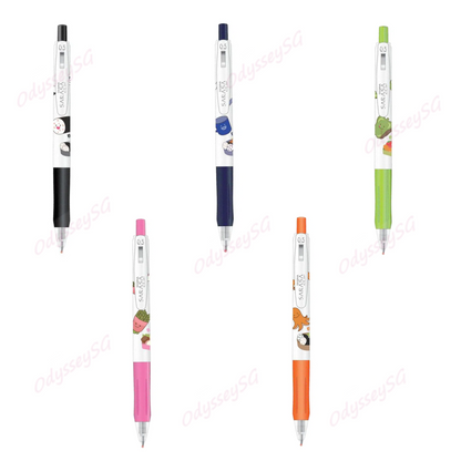 Zebra Sarasa Clip Bento Edition Gel Pens - LIMITED EDITION - 5 PC PACK - 2 DESIGNS AVAILABLE