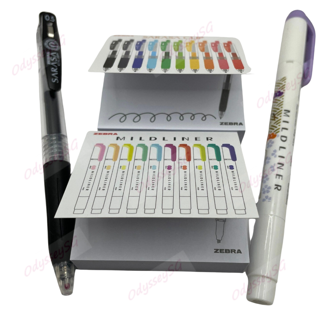 Zebra Limited Edition Gift Pack – Sarasa Clip Pen, Mildliner & Memo Pads