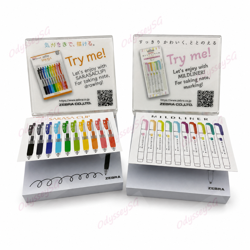 Zebra Limited Edition Gift Pack – Sarasa Clip Pen, Mildliner & Memo Pads
