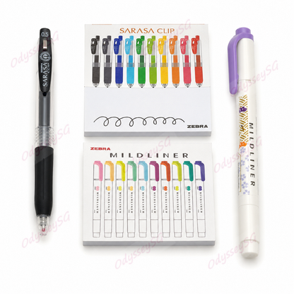 Zebra Limited Edition Gift Pack – Sarasa Clip Pen, Mildliner & Memo Pads
