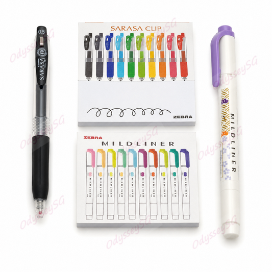 Zebra Limited Edition Gift Pack – Sarasa Clip Pen, Mildliner & Memo Pads