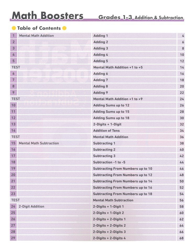 Kumon Math Boosters - Addition & Subtraction Age 6-8