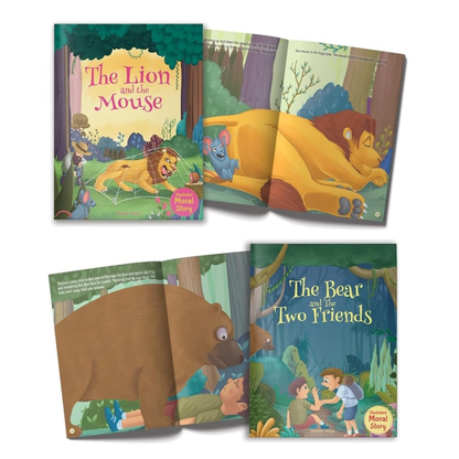 Illustrated Classic Moral Stories Collection (Pack of 10 Books ) | Timeless Treasures Bedtime Story Books for Kids  | llustrated Storybooks for Ages 3–6