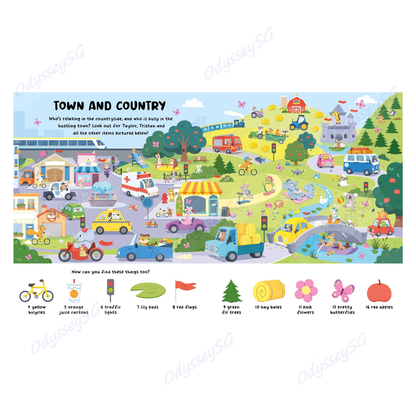 Vehicles: 1001 Things To Find (Search and Find Activity Book) - CHildren Activity Book - Age 3 - 6