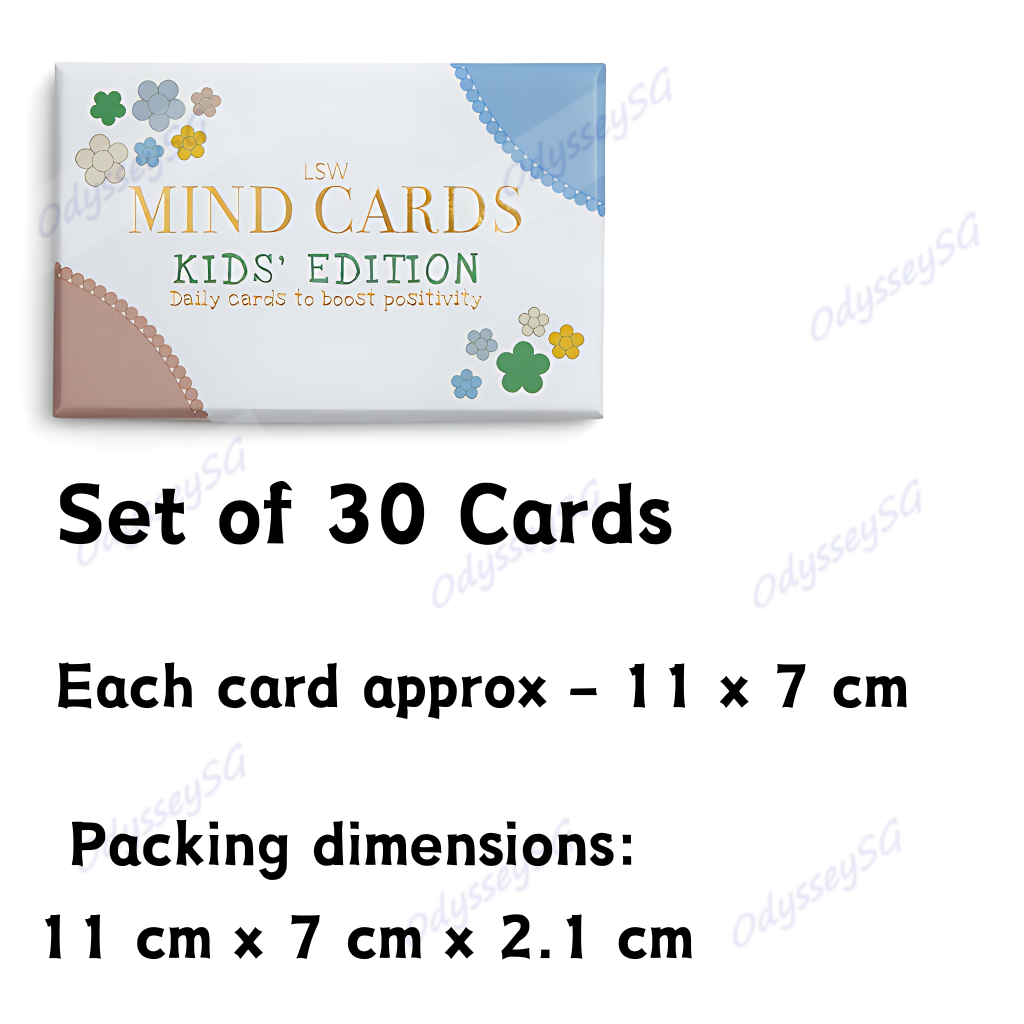 Mind Cards for Kids – Daily Positivity & Mindfulness – 30-Card Set for Emotional Wellbeing