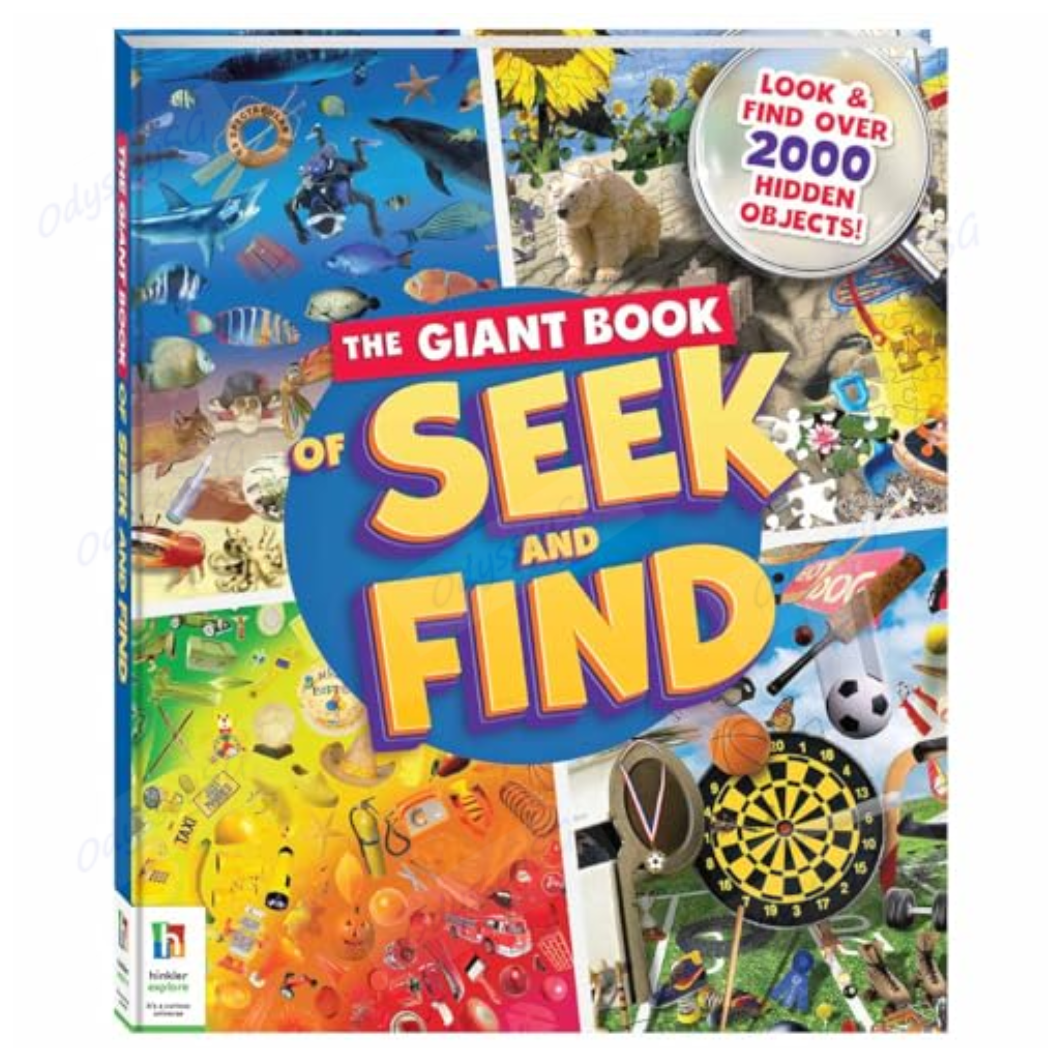 The Giant Book of Seek and Find - Over 2000 Hidden Objects to Find - Children Activity Book