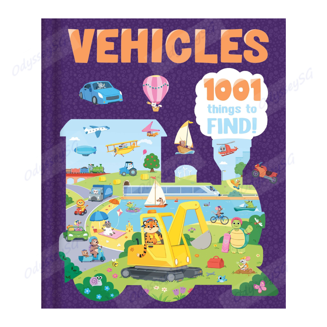 Vehicles: 1001 Things To Find (Search and Find Activity Book) - CHildren Activity Book - Age 3 - 6