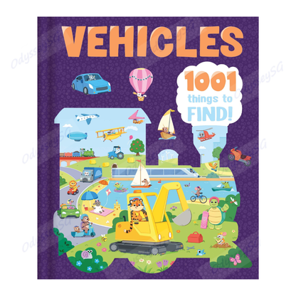 Vehicles: 1001 Things To Find (Search and Find Activity Book) - CHildren Activity Book - Age 3 - 6